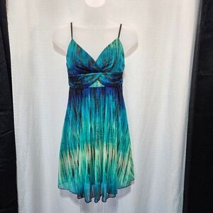 Y2k Ruby Rox Spaghetti Strap A Line Dress Babydoll Size S forest fairy whimsical